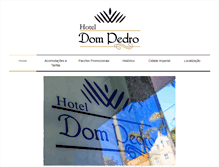 Tablet Screenshot of hoteldompedropetropolis.com.br
